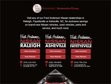 Tablet Screenshot of fredandersonnissan.com